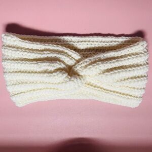 Cream Knitted Headband